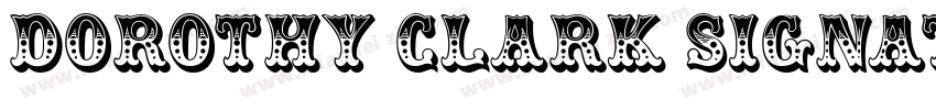 Dorothy Clark Signat字体转换
